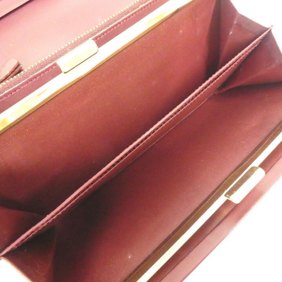 GIVENCHY embossed Leather ostrich croc gold wallet - Picture 5 of 8